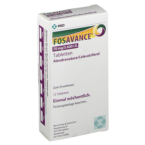 Fosavance 70mg Vitamin Tablets