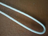 Polyester Braided Rope - 2 Ply, 6 Mm To 12 Mm Thickness, White Color | Round Shape, Plain Style, Braided Texture For Fibc Jumbo Bags