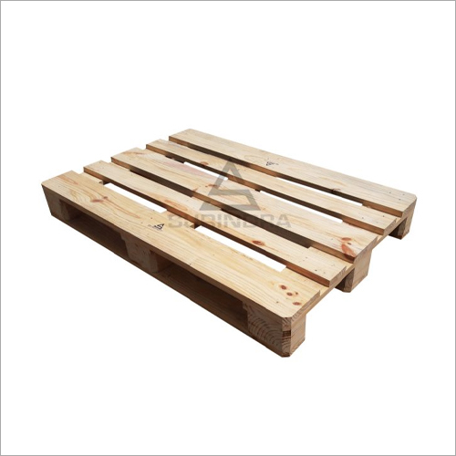 Wooden Euro Pallet - 22 MM Thickness | Natural Wood Color, Durable Wooden Construction
