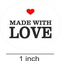 Made with Love Round Sticker