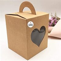 Atmiyamart Made with Love Round Sticker Use for Handmade Product Cake Box soap Box  Wedding Gift Box Waterproof Sticker 1inch