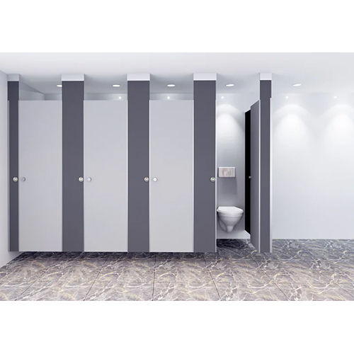 Titanium Ceiling Hungs Restroom Partition