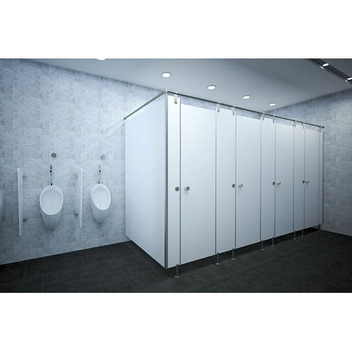 SS Pipe Glance Washroom Partition