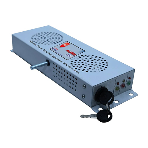 White Gsm Alpha Plus Double Speaker Siren