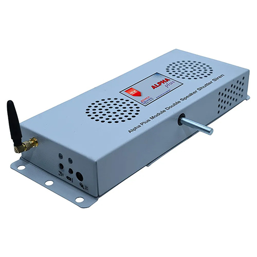 White Module Alpha Plus Double Speaker Siren