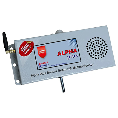 White Module Alpha Plus Shutter Siren With Motion Sensor