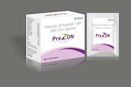 Prebiotic and Probiotic with Zinc Sachet