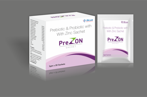 Prebiotic and Probiotic with zinc Sachet