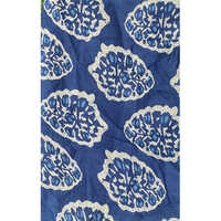 Neel Blue Dabu Print Fabric