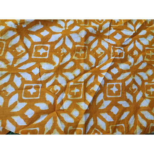 Yellow Flower Print Fabric