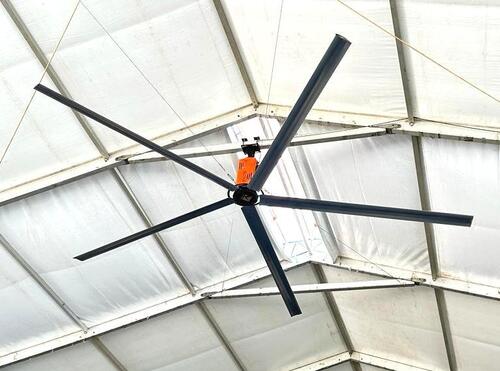 White 18 Feet Industrial Hvls Ceiling Fan