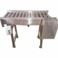 Motorized Roller Conveyor - Color: Silver
