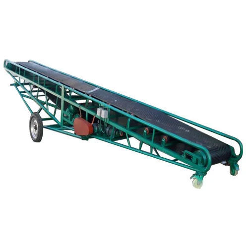 Black Truck Loader Belt Conveyor