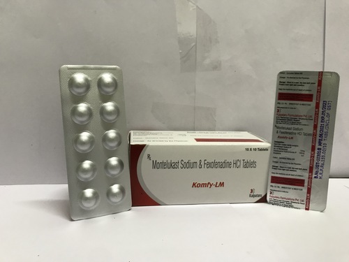 Fexofenadine  120 mg. and Montelukast 10 mg.