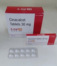Cinacalcet Hydrochloride Tablets - 10x10 Strip Packaging | Generic Drug For Hyperparathyroidism Management, Store In Dry & Cool Place