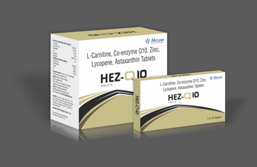 L-carnitine Co-Enzyme Q10 zinc Lycopene Astaxanthin Tablet