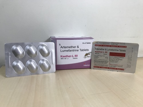 Artemether 80 mg and Lumefantrine 480 mg Tablet