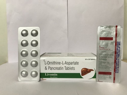 L-Ornithine-L-Aspartrate 150mg and Pancreatine 100mg Tab