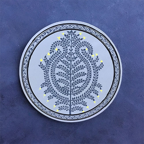 Durable Tree Of Life Grey Decorative Wall Plate