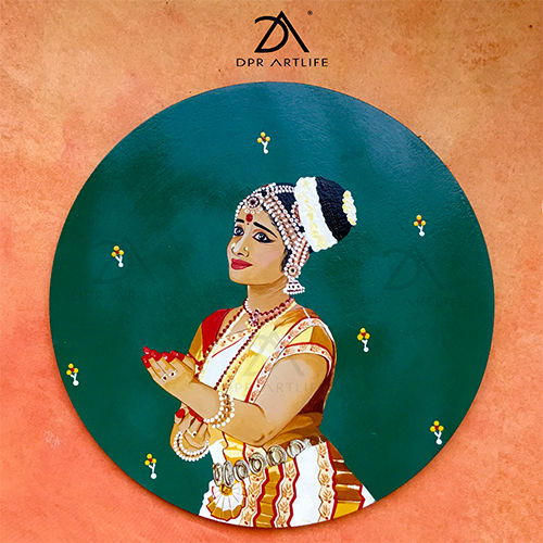 Eco-Friendly Mohiniattam Decorative Wall Plate