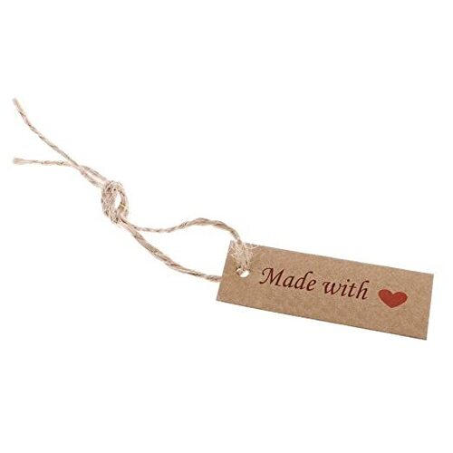 Made with Love Rectangle Tag