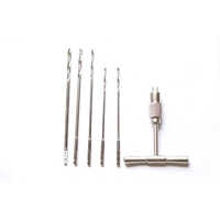 Orthopedic Drill Bit - Steel Material, Round Shape, Silver Finish | Precision Engineering For Accurate Bone Drilling In Surgical Procedures