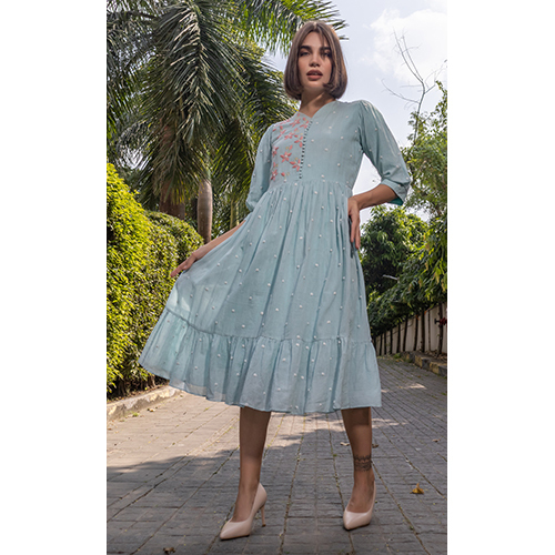 Cotton Voile A Line Dress