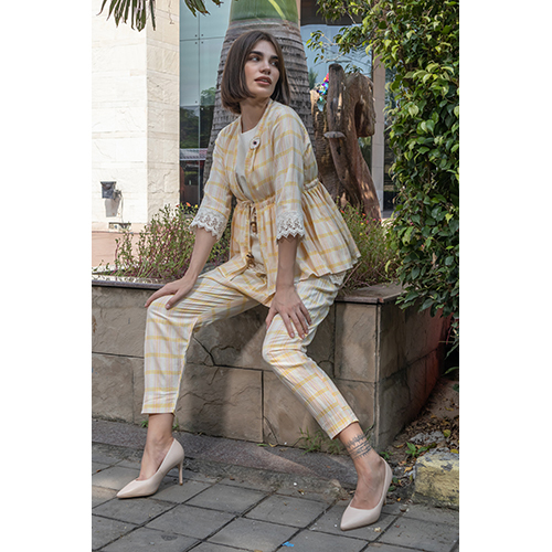 Printed Cotton Hakoba Coord Dress Set
