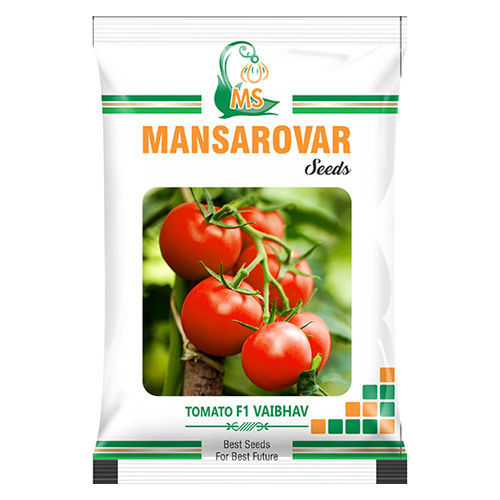 Multicolor Mansarover Tomato F1 Vaibhav Seeds Plastic Pouch