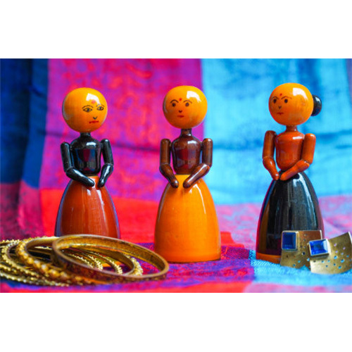 Hand Painted Wooden Ladies Set