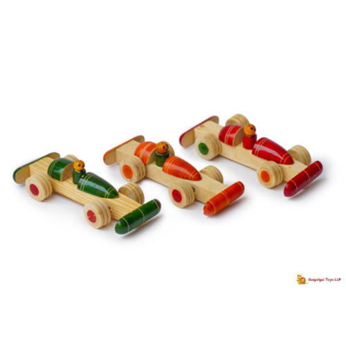 Hand Painted Wooden F1 Racing Cars