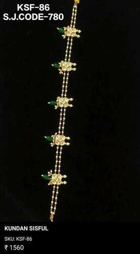 BRIDAL SHEESHPHOOL / PACHI KUNDAN