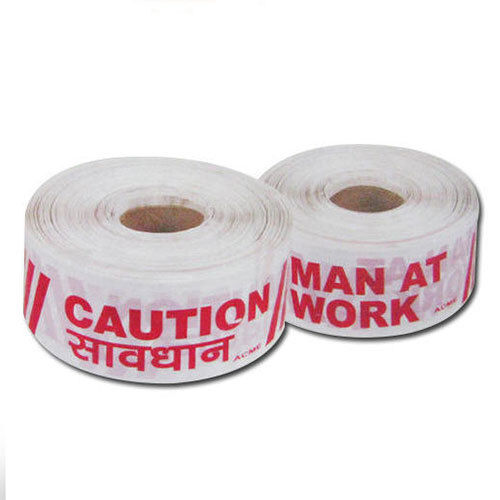 White Caution And Barication Tape