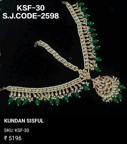 LATEST KUNDAN SHEESHPHOOL WITH TIKA