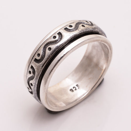 925 Sterling Silver Designer Fine Spinner Ring Girls Fashion Rings  Supplier