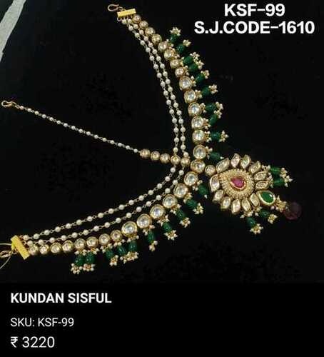 KUNDAN SHEESHPHOOL WITH TIKA