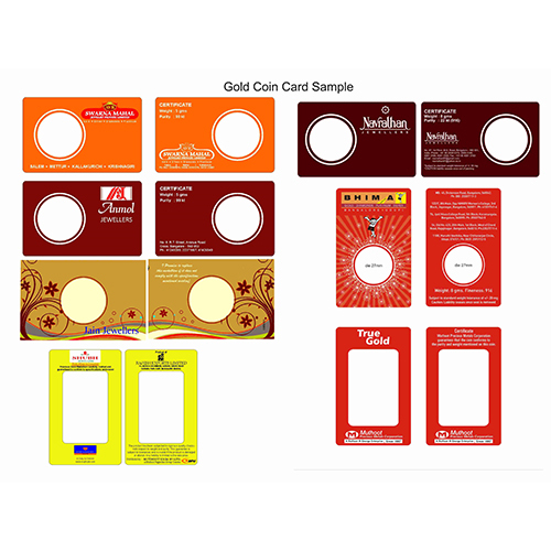 Coin Card Sample - Polypropylene (PP), 500x500 mm | Multicolour Design for Versatile Card Display and Storage Solution