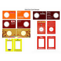 Coin Card Sample - Polypropylene (pp), 500x500 Mm | Multicolour Design For Versatile Card Display And Storage Solution