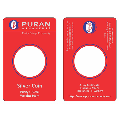 Silver Coin Card