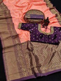 Swra Pink Soft Silk Saree