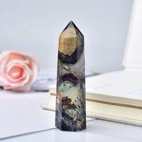 Calcite Gemstone Crystal Tower Pencil Point Obelisk Healing Wand Stick