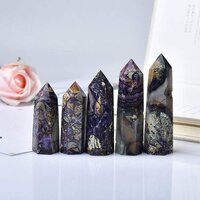 Calcite Gemstone Crystal Tower Pencil Point Obelisk Healing Wand Stick