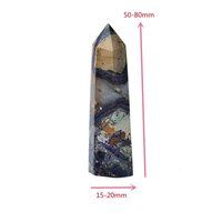 Calcite Gemstone Crystal Tower Pencil Point Obelisk Healing Wand Stick