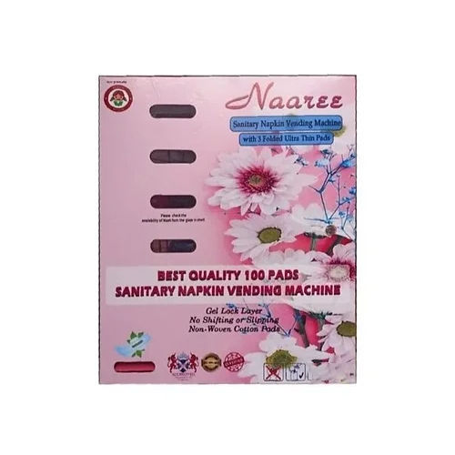 Stainless Steel Manual 120 Pads Horizontal Sanitary Napkin Vending Machine