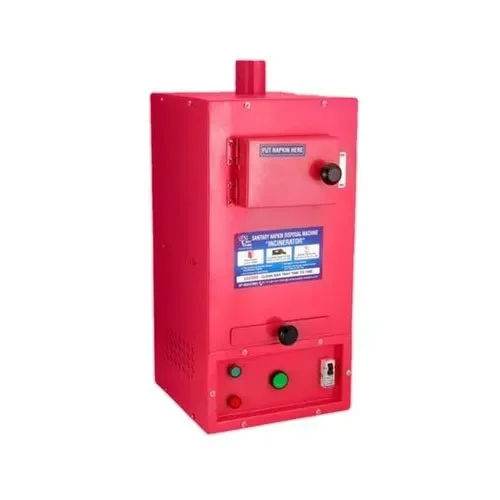 Steel 50 Pads Electrical Napkin Incinerator Machine