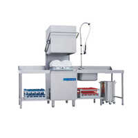 Semi Automatic Ss Hood Type Dishwasher