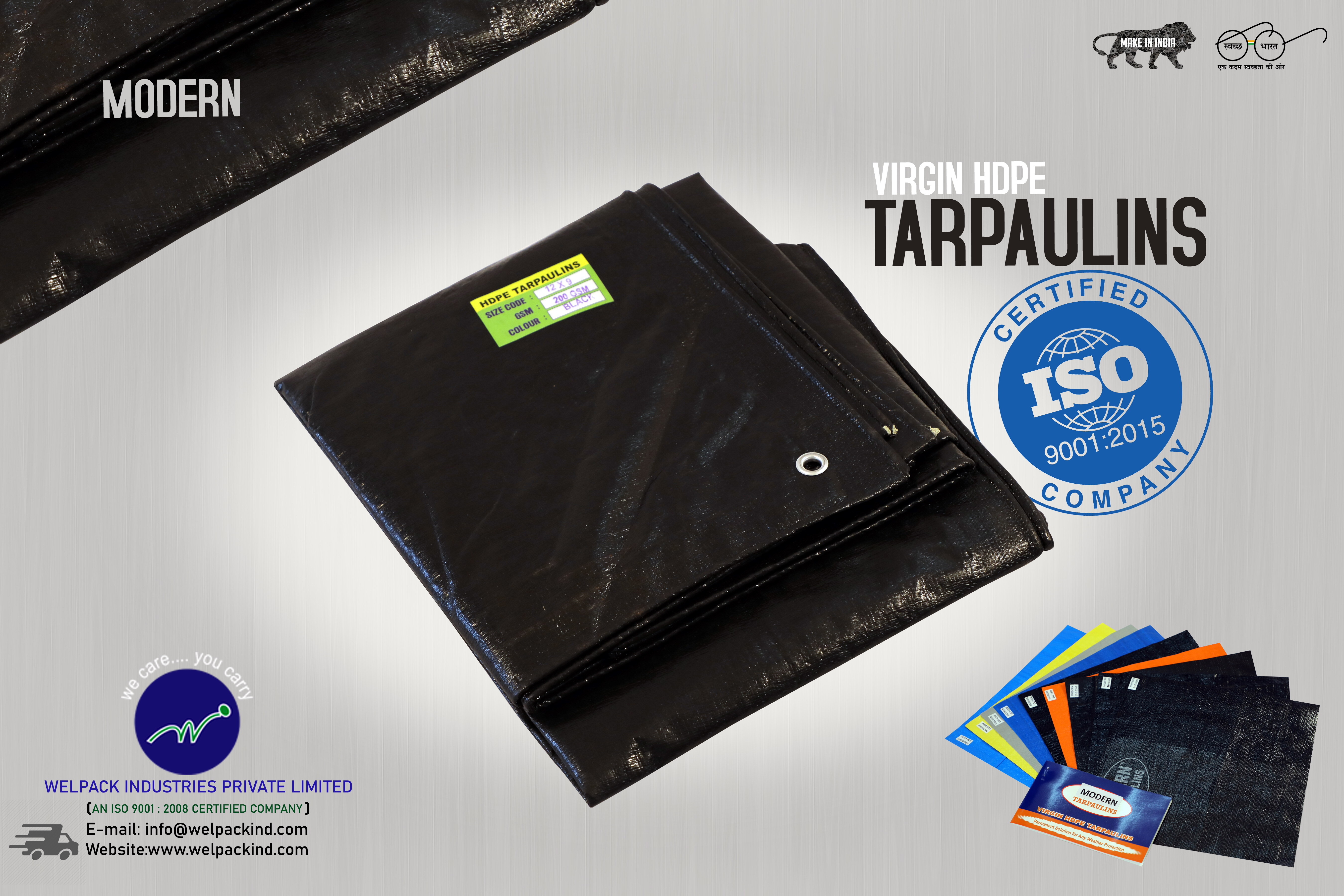Black Tarpaulin Sheet