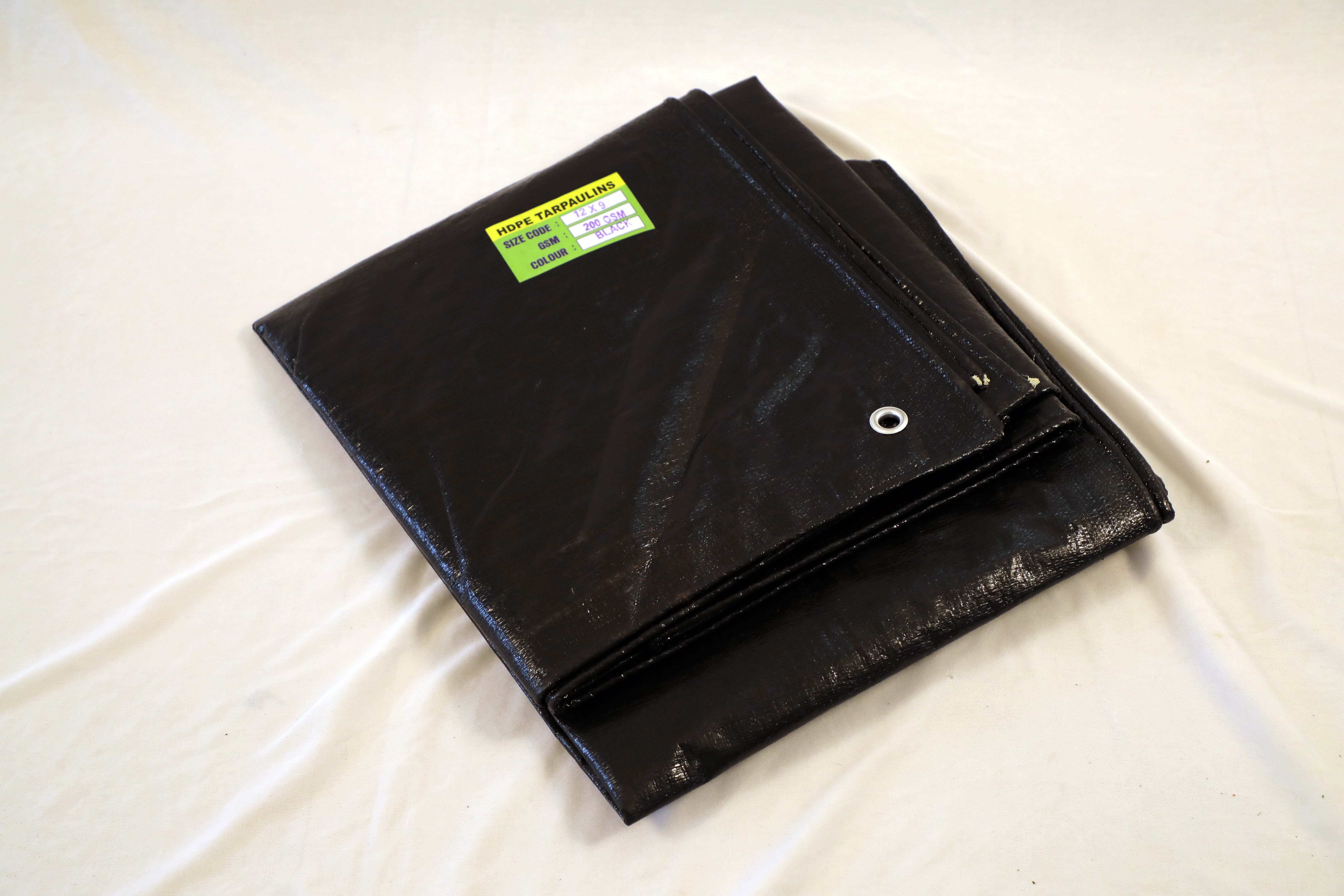 Black Tarpaulin Sheet