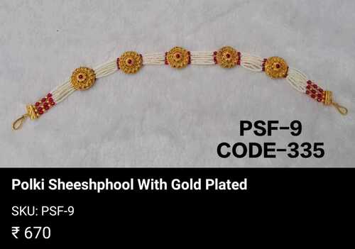 FLOWER DESIGN POLKI SHEESHPHOOL