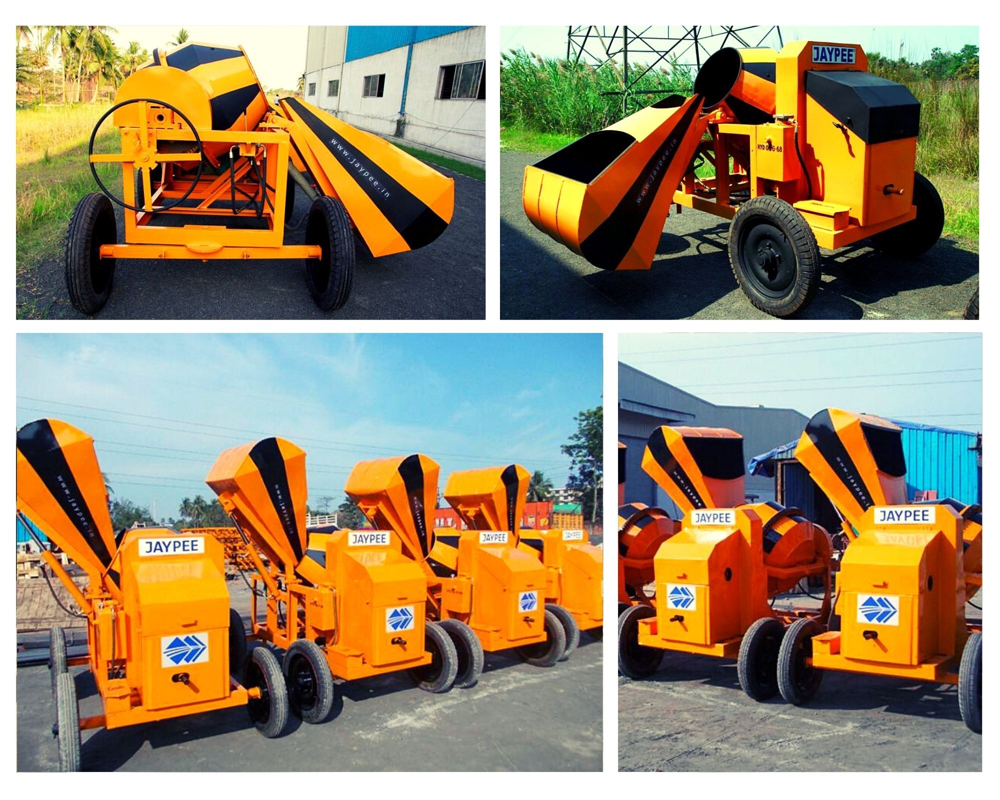 Jaypee 10/7 Concrete Mixer with Hopper